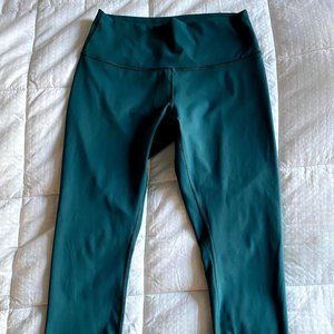Green Lululemon Wunder Under HR 25" Leggings